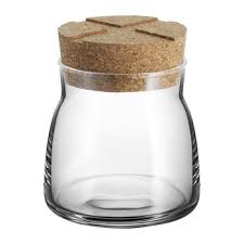Kosta Boda Bruk Clear Jar With Cork