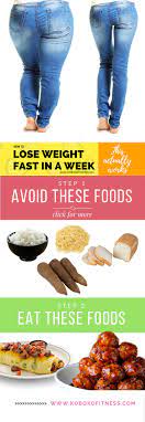 how to lose weight fast in a week