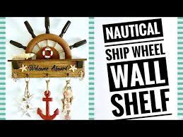Nautical Ship Wheel Wall Shelf