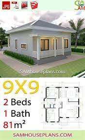 House Plans 9x9 With 2 Bedrooms Hip
