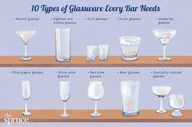 the types of glassware every bar needs
