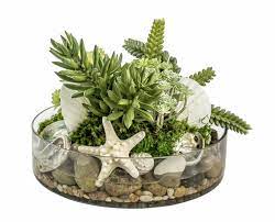 13 Round Faux Succulents Ss And