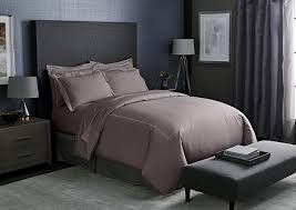platinum grey percale bedding set