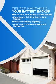learn about garage door battery backups