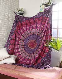 Purple Mandala Indian Tapestry