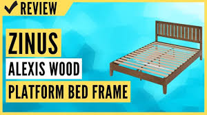 zinus alexis deluxe wood platform bed