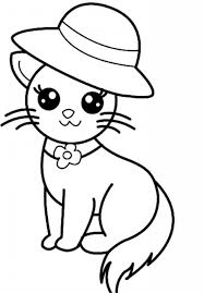 You can discuss a cat's food habits while she enjoys coloring these free cat coloring pages to print. Cute Kitten Cat Coloring Pages Cute Novocom Top