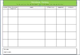 Daily Lesson Plan Microsoft Word Template 5 Subjects With Quotes