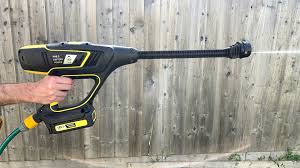 The jet is concentrated over a very small area and can easily cut though softer materials. Karcher Khb 5 Multi Jet Review The Cordless Pressure Washer T3