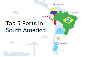 top 5 ports in south america size and