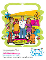 party banner left side scooby doo