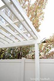installing a clear pergola roof