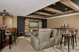 10 Trendy Finished Basement Ideas To