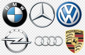 It is a very clean transparent background image and its resolution is 3072x3072 , please mark the image source when quoting it. Six Assorted Brand Emblem Bmw Volkswagen Group Mercedes Benz Car Audi Opel Emblem Trademark Logo Png Pngwing