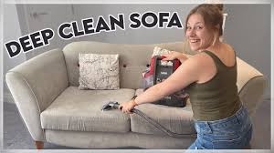 deep cleaning our fabric sofa years of