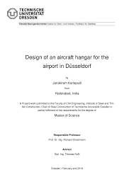 pdf design of an aircraft hangar for