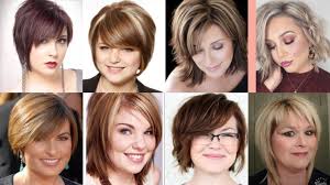 short hairstyles for women with round
