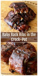 smoky baby back ribs in the crock pot
