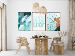 Surf Wall Art Prints Boys Bedroom Art