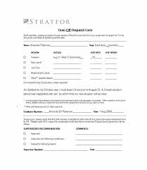 Free Time Off Request Form Template Effective Time Off