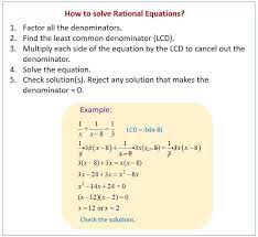 Rational Equation And Its Solution