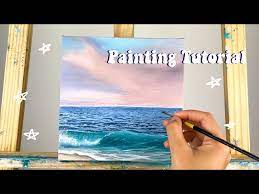Acrylic Painting Tutorial Easy Ocean