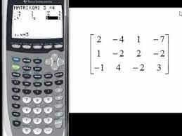 a 3x3 system with a graphing calculator
