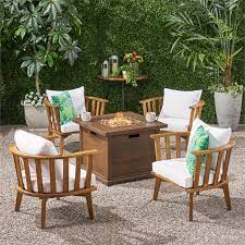 Noble House Walson 5 Piece Outdoor Fire