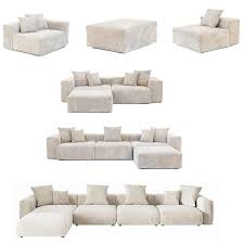 L Shaped Modern Sectional Sofa Couch