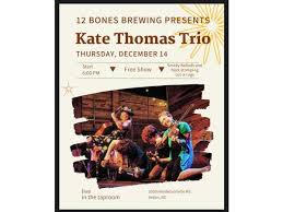 live w the kate thomas trio