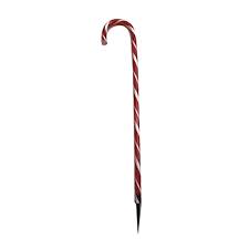 Red And White Candy Cane With Stake 1m