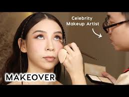 makeover by a celebrity makeup artist