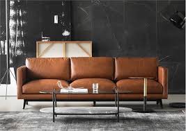 caramel colored leather sofa suppliers