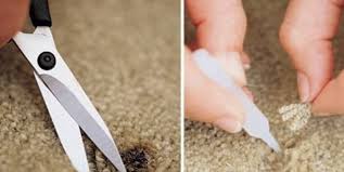 how to get burn marks out of carpet