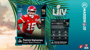 But make sure you set your feet (this is why its tip number. Madden 20 Super Bowl Mvp 99 Ovr Patrick Mahomes Card Available In Ultimate Team