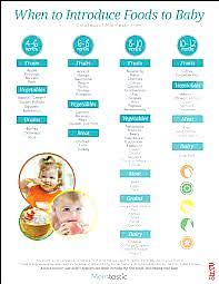 Baby Feeding Chart For Ages 4 Months To 12 Months Find