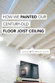 Exposed Floor Joist Basement Ceiling