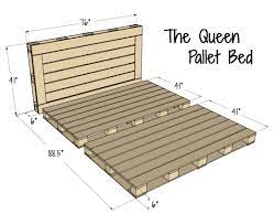 the queen pallet bed palette bed