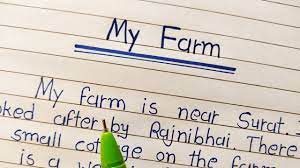 write essay on my farm in english