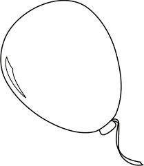 Balloon Template Free Coloring