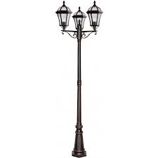 capri rustic brown outdoor lamp post