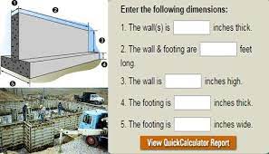 Quick Calculator For Concrete Wall And