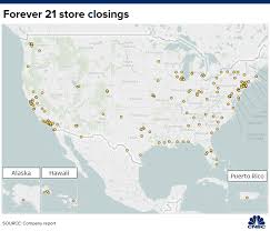 Heres A Map Of The Forever 21 Stores Set To Close