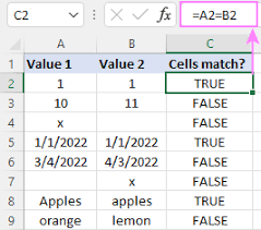 excel if match formula check if two or