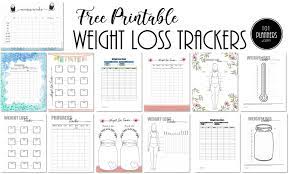 free weight loss tracker printable