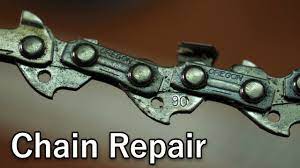 Chainsaw Chain Repair - YouTube