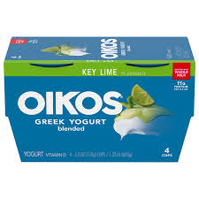 key lime blended greek yogurt cup