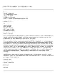 Tech Cover Letter Medical Technologist Cover Letter Examples