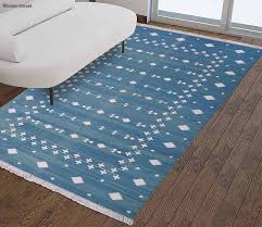 hand woven cotton carpet 72 x 48