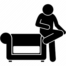 Arm Rest Couch Man Sitting Sofa